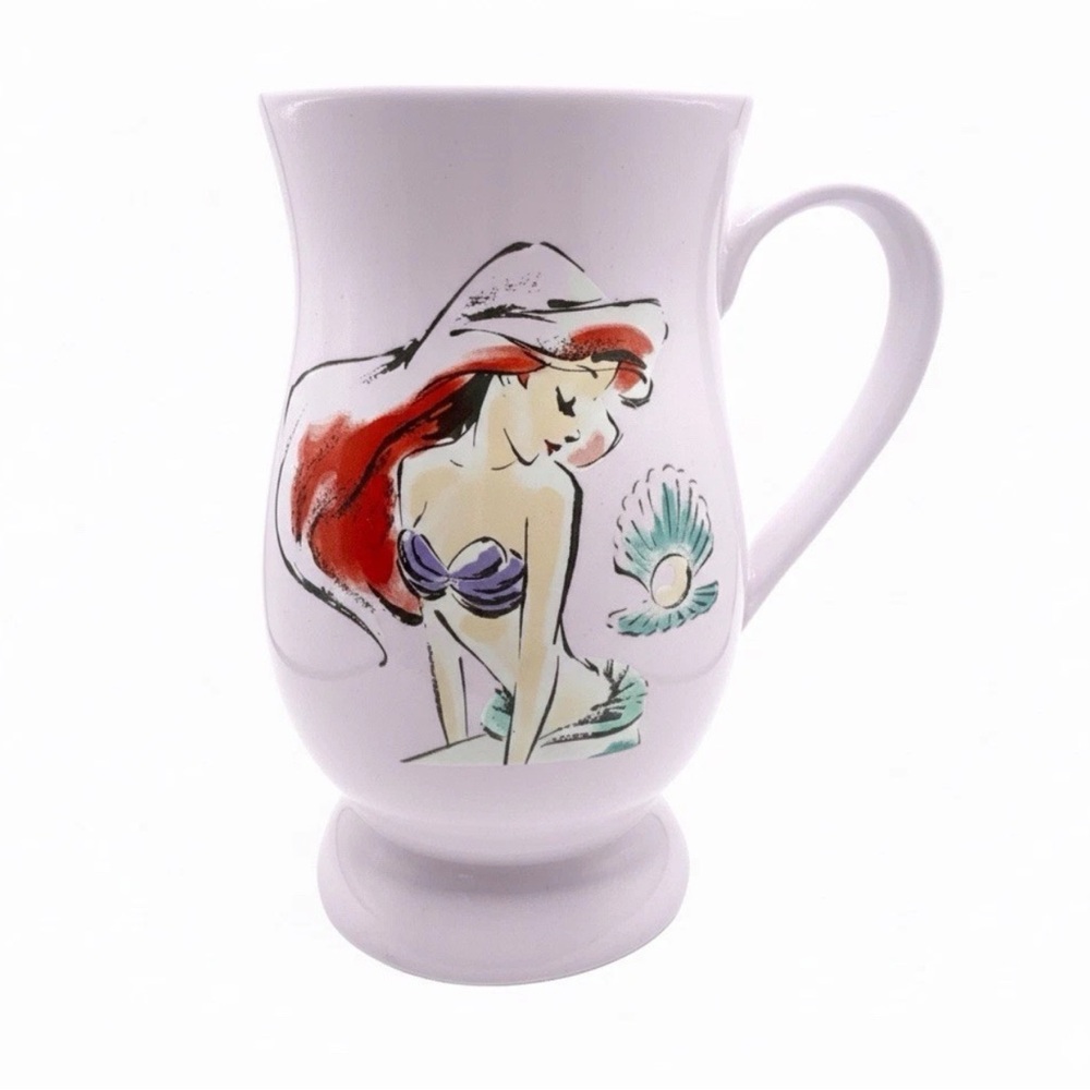 Disney Ariel Little Mermaid Kiu Hung Wave Maker Coffee Mug Purple Sketch